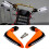 (Orange)1 Pair Motorcycles Handguards LED Hand Guards Windproof Black 5