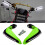 (Green)1 Pair Motorcycles Handguards LED Hand Guards Windproof Black 3