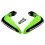 (Green)1 Pair Motorcycles Handguards LED Hand Guards Windproof Black 2