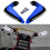 (Blue)1 Pair Motorcycles Handguards LED Hand Guards Windproof Black 5