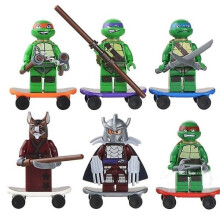 Pädagogisches Bausteinspielzeug für Kinder Teenage Mutant Ninja Turtles Geschenk Teenage Mutant