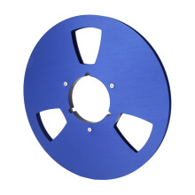 10 Inch Aluminum Open Reel Takeup Reel for 1/4 Inch Tape Blue