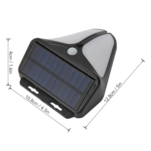 2Pcs Solar Motion Sensor Alarm Light 129dB Waterproof IP65 1500mAh 1