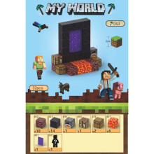 Weihnachtskalender mit 24 versiegelten Minecraft-Würfeln 43