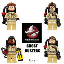 Ghostbusters-serie - Set van 4 minifiguren - Kleine Ghostbusters-speelgoedfiguren -