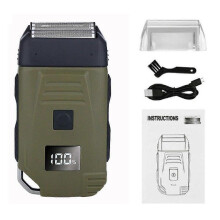 USB Rechargeable LCD Foil Shaver Electric Cordless Shaver for Men Wet/Dry Razor