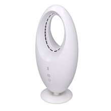 Bladeless Desk Fan with LED Light, 3-Speed, 4000mAh, Energy Saving