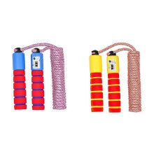 Kids Jump Ropes, Adjustable Soft Skipping Rope, Kids Fitness Equipment with Foam Handles for Kids