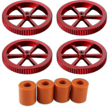 4pcs Aluminum Hand Twist Leveling Nut with Silicone Solid Bed Mounts