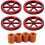 4pcs Aluminum Hand Twist Leveling Nut with Silicone Solid Bed Mounts 1