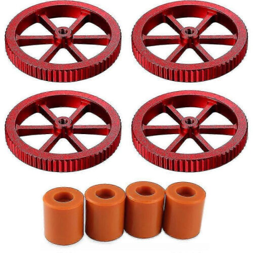 4pcs Aluminum Hand Twist Leveling Nut with Silicone Solid Bed Mounts