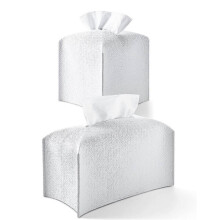 2 Pcs Tissue Box Cover, Modern Pu Leather Square Tissue Box Holder Decorative Leather Tissues Case
