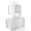 2 Pcs Tissue Box Cover, Modern Pu Leather Square Tissue Box Holder Decorative Leather Tissues Case 1