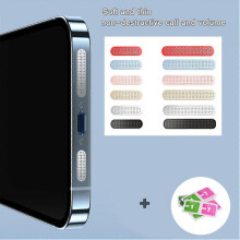 (Gold) 8pcs Universal Metal Phone Speaker Anti Dust Mesh Sticker For Iphone 13 12 11pro