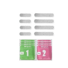 (Silver) 8pcs Universal Metal Phone Speaker Anti Dust Mesh Sticker For Iphone 13 12 11pro