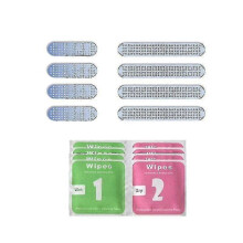 (Blue) 8pcs Universal Metal Phone Speaker Anti Dust Mesh Sticker For Iphone 13 12 11pro