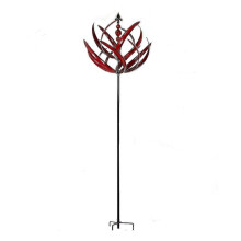 (Red) Wind Spinner Rotator Unique And Magical Metal Windmill Aesthetic Yard Art