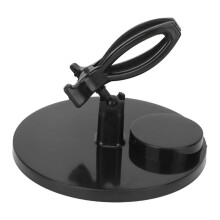(Black)Polish Bottle Holder Stand Wide Base Prevent Fall Off Nail Gel Fixing Clip for Manicure Painting