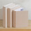 (Light Coffee)Decorative Book Box with Spacious Interior for Small Item Storage Coffee Table Shelves 5