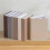 (Light Coffee)Decorative Book Box with Spacious Interior for Small Item Storage Coffee Table Shelves 4