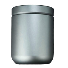 (Large Gray)Portable Airtight Tea Storage Jar & Pill Organizer Case - Compact Container for Loose Leaf