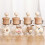 (White flower)Auto Vent Outlet Ornament Mini Perfume Bottle with Cute Flower Patterns 2