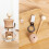 (Miu bear)Auto Vent Outlet Ornament Mini Perfume Bottle with Cute Flower Patterns 4