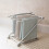 Light Gray Countertop Dishcloth Drying Rack with 4 Folding Arms 6