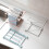 Light Blue Countertop Dishcloth Drying Rack, 4 Arms, Foldable 8