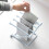Light Blue Countertop Dishcloth Drying Rack, 4 Arms, Foldable 6