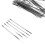 100Pcs Stainless Steel Cable Ties Hose Zip Lock Set Wire Type A 12