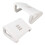 Adjustable White Footrest with Massage Rollers for Office Comfort 11