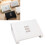 Adjustable White Footrest with Massage Rollers for Office Comfort 15