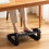 Adjustable Black Under Desk Footrest with Massage Texture & Roller 15