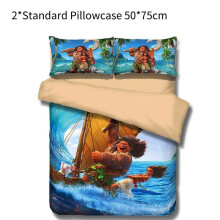 (Moana,Pillow Case)Kinderen eenpersoons beddengoed set quilt dekbedovertrek cartoons schattig comfortabel