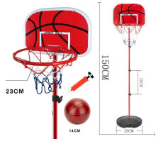 (150cm/59.06in) Adjustable 170cm Kids Basketball Back Board Hoop Set Gift Outdoors Children