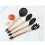 Utensil Kitchen 10pcs Set Silicone Copper Plated Handle Resistant Heat Tool 5