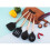 Utensil Kitchen 10pcs Set Silicone Copper Plated Handle Resistant Heat Tool 8