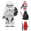 (Black)Star Wars Minifigures Buliding Blocks Bricks Figures Stormtrooper Vader Darth 5