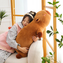 (50 cm) Soft And Huggable Capybara Hugging Pillow For Girls Plush Doll Bedtime For Comfort