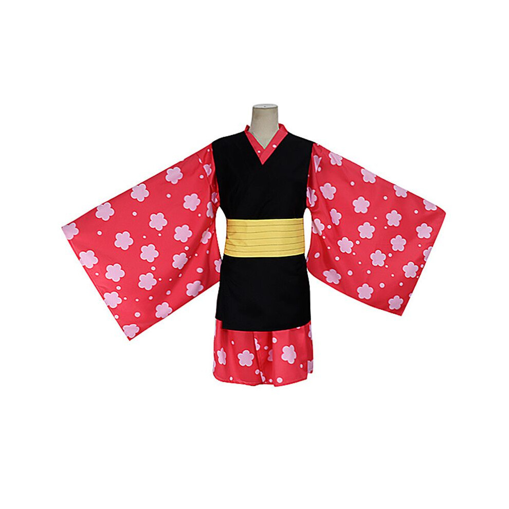 (Makomo Costume,Adult M)Disfraz De Cazador De Demonios Kimetsu No Yaiba Makomo Disfraz Para Mujer Kimono Traje Batas-image