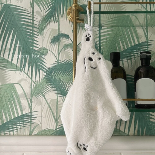 Cute Little Bear Pattern Hand Towels, 18cm Quick Dry & Absorbent 2