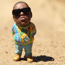 (Biggie) 2pac Shakur Big Notorious Biggie Action Figure Rap Figurine Star Ornament