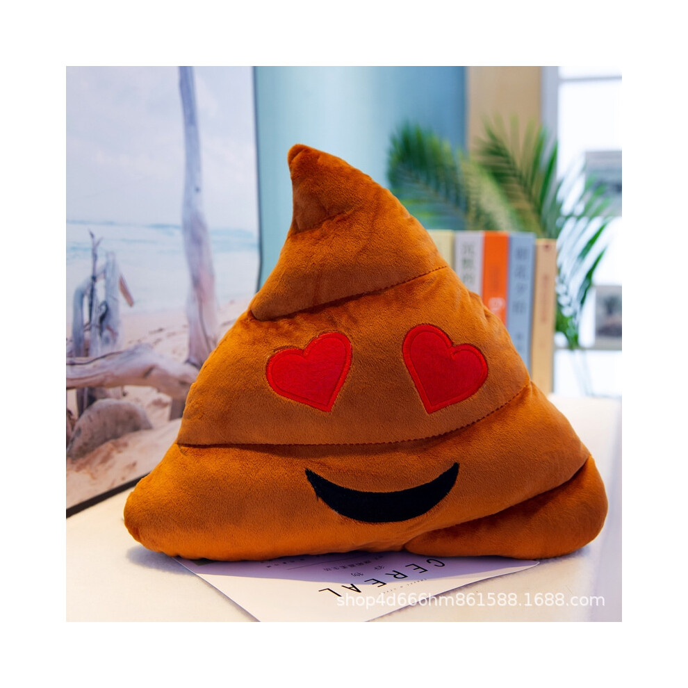 (BrownHeart, 20cm) Poo Family 810in Emoji Emoticon Pillow Stuffed Plush Toy Children Cushion Dolls