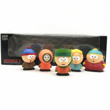 (Boxed) Suit South 5pcs Park Figures Bad Boys Anime Cartoon Children Toy Car Decoration