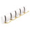 (Gold, Five) Hook Wall Mounted Floating Coat Rack Space Saving High Load Solid Bearing Color 1