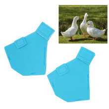1 Paar Entenstiefeletten Leichte Atmungsaktive Dünne Wasservogel-Schutzschuhe für Enten und Gänse Blau S