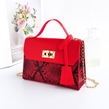(Red) Fashion Womens Decoration Crossbody Bag Pu Material And Comfortable Convenient
