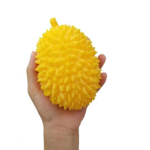 (Deep Yellow,L)Durian Stressvermindering Knijp Speelgoed, Simulatievruchten, TPR-materiaal, plastic, rebound