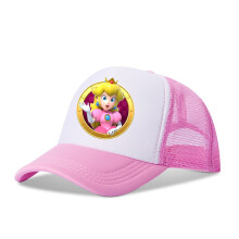 (Pink) Mario Brothers Super Cartoon Sun Protection Breathable Hat Cap Outdoor Children